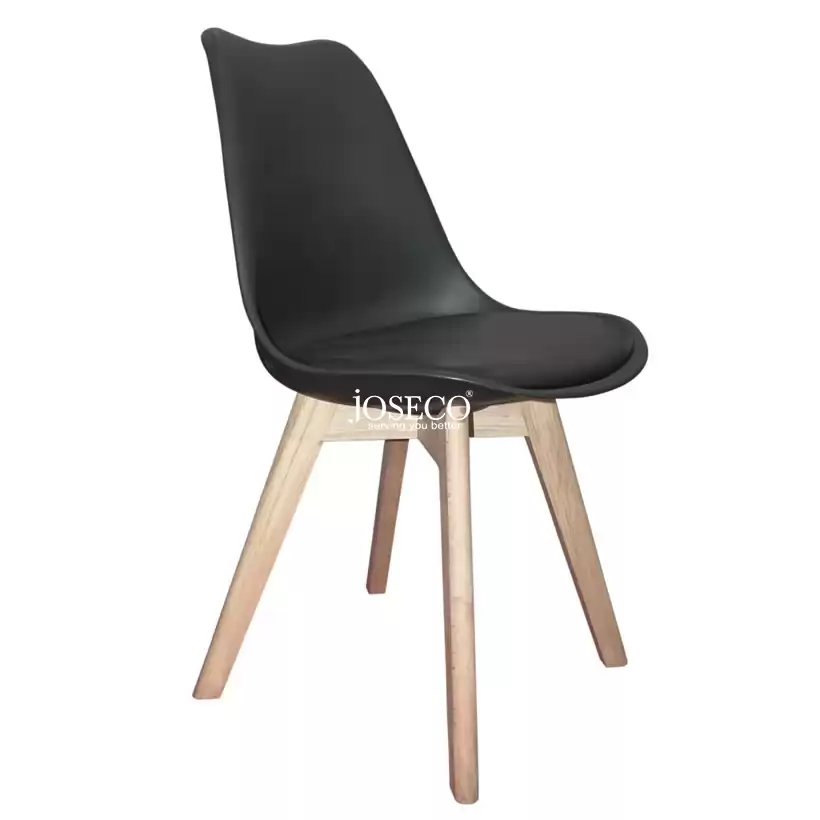Udaya PP Molded Chair Rubber Wood Legs