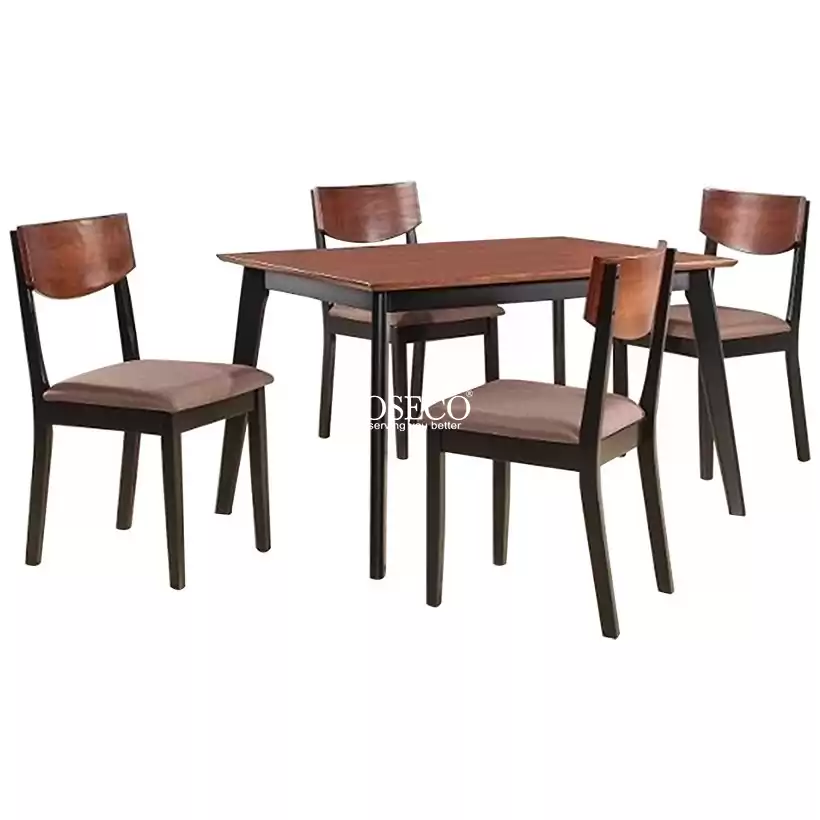 CASEY Treated Wood Dining Set 1+4 One Table & 4 Chairs