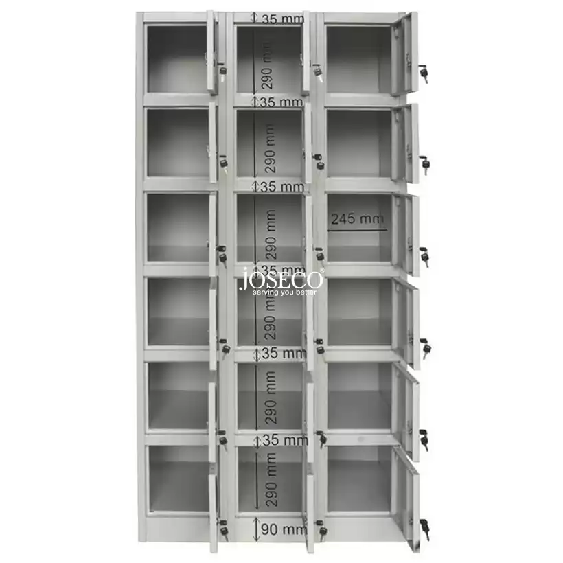 Resider 18 Doors Metal Storage Cabinet (52kg)-2