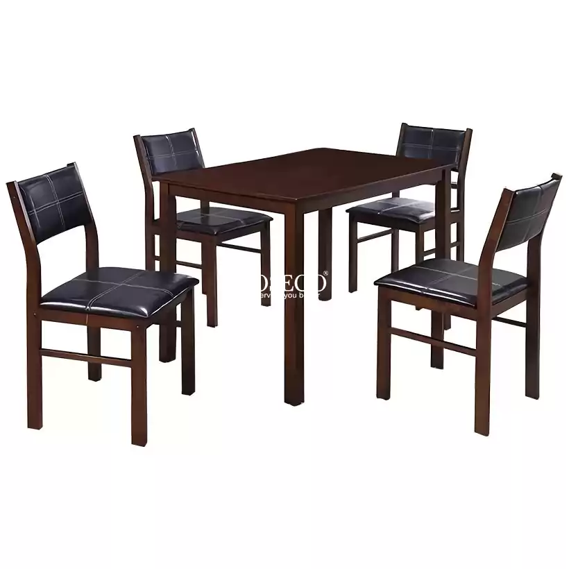ORKUT Treated Wood Dining Set 1+4 One Table & 4 Chairs