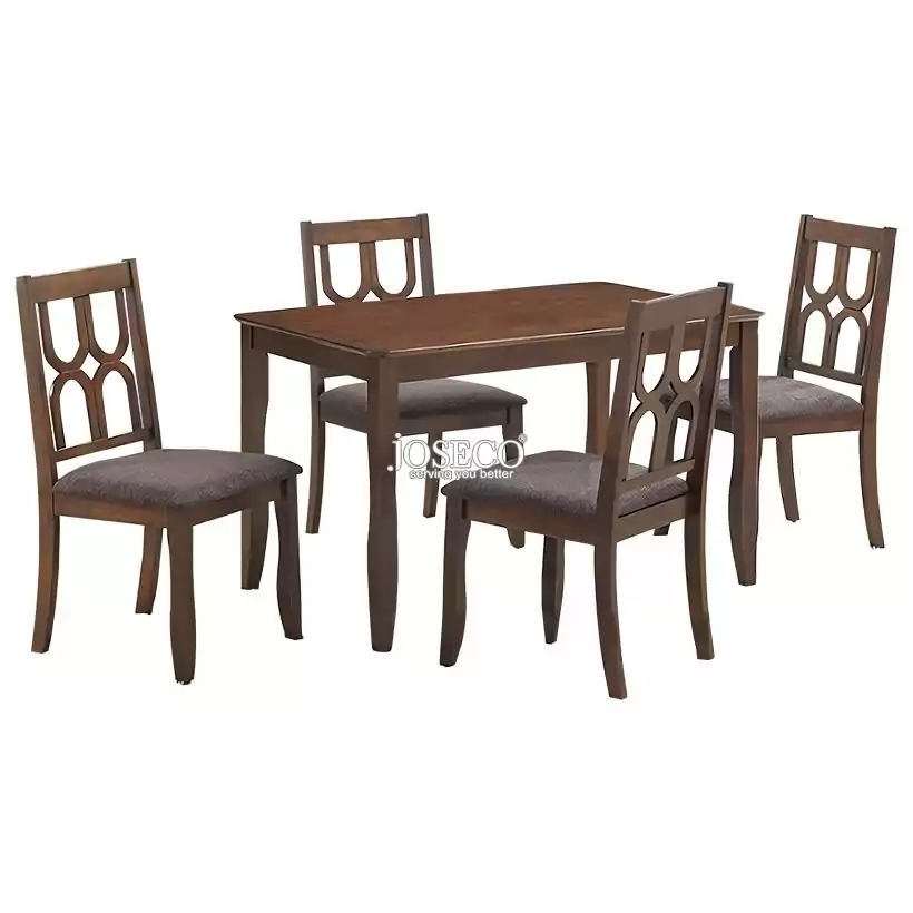 MAHINDER Treated Wood Dining Set 1+4 One Table & 4 Chairs