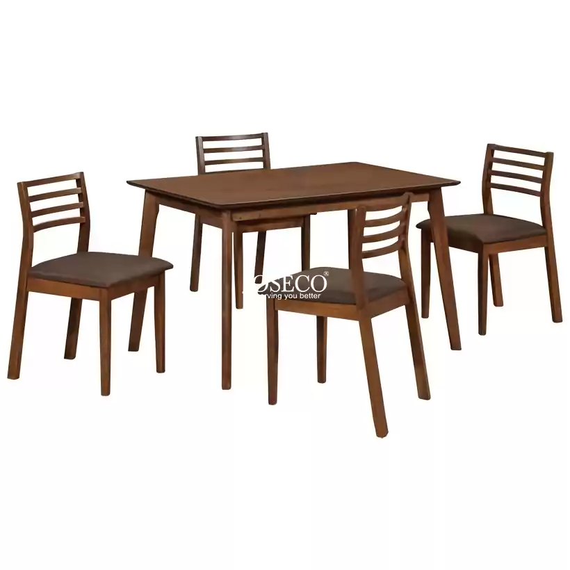 VERONA Treated Wood Dining Set 1+4 One Table & 4 Chairs
